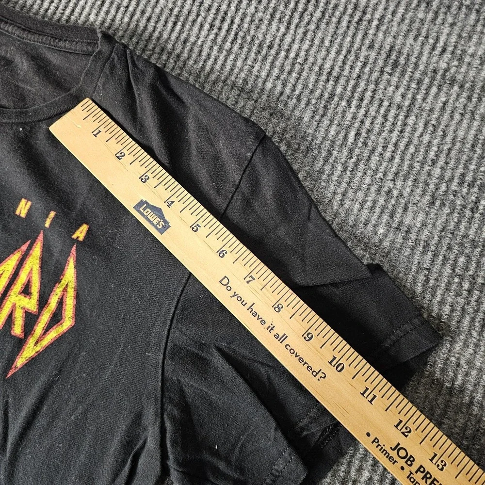 Def Leppard Pyromania Shirt Mens Small Black 1983 Tour Graphic Band Rock‎ Tee